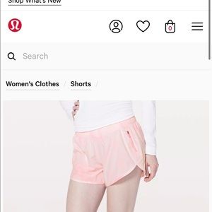 Lululemon 4’’ low rise tracker shorts